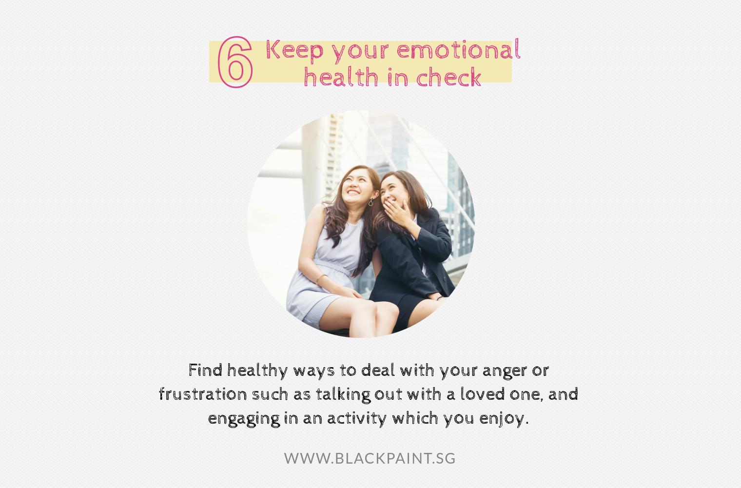 illustration of keeping your emotional health in check