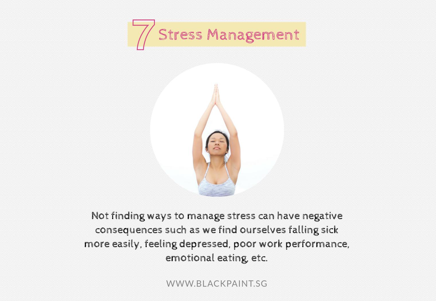 illustration of practising good stress management