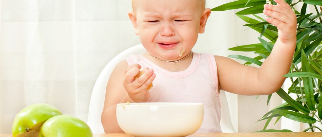 toddler not happy with food