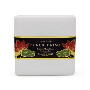 Black Paint Soap 60g with Human Microbiome - front