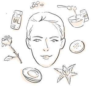 illustration of adding natural ingredients to my skincare